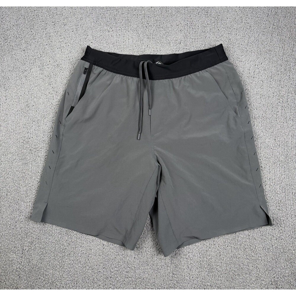 Ten Thousand Shorts Mens L Gray Lined Performance Gym Training